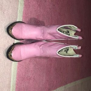 Old west pink cowboy boots toddler size 8